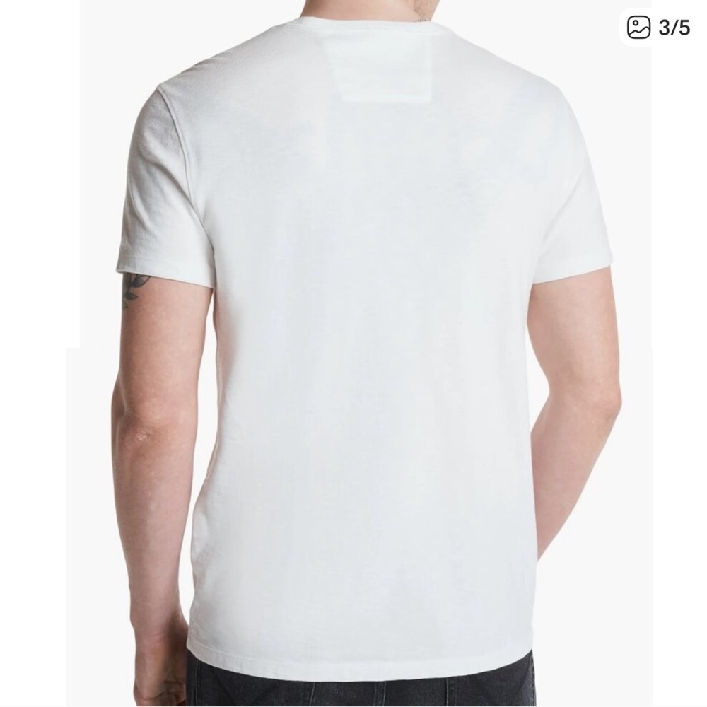 John Varvatos White Graphic T-Shirt - Picture 2 of 5